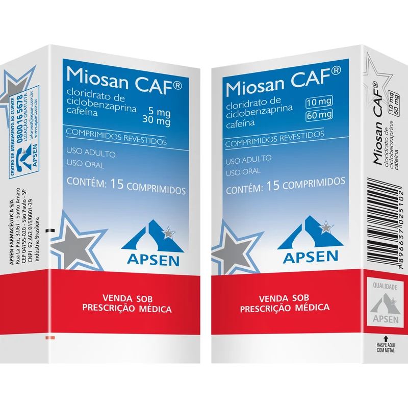 MIOSAN CAF 10/60MG C/15 COMP