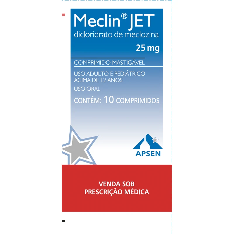 MECLIN JET 25MG C/10 COMP