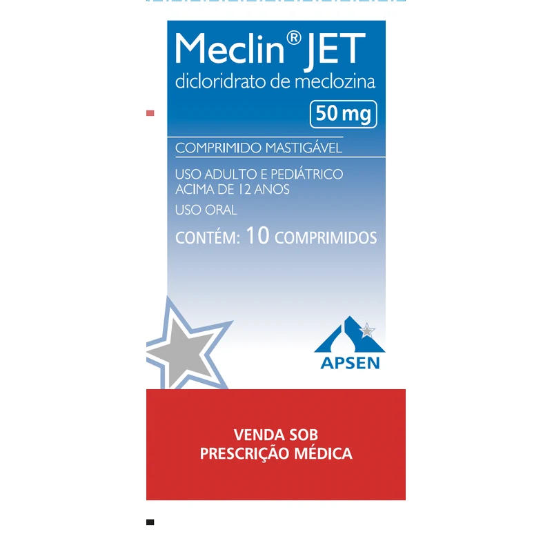 MECLIN JET 50MG C/10 COMP