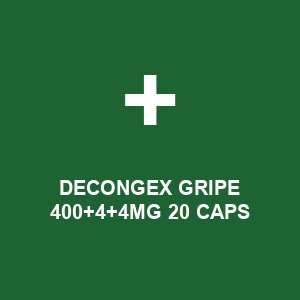 DECONGEX GRIPE 400+4+4MG 20 CAPS