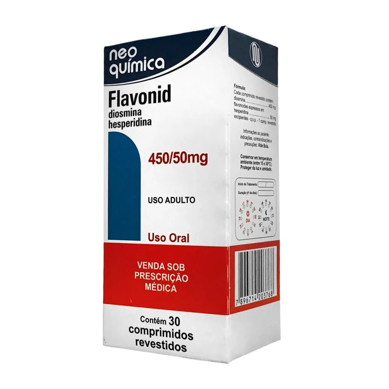 DIOSMINA+HESPERIDINA FLAVONID 450/50MG C/30 COMP