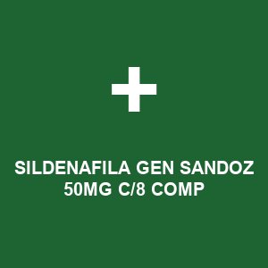 SILDENAFILA GEN SANDOZ 50MG C/8 COMP