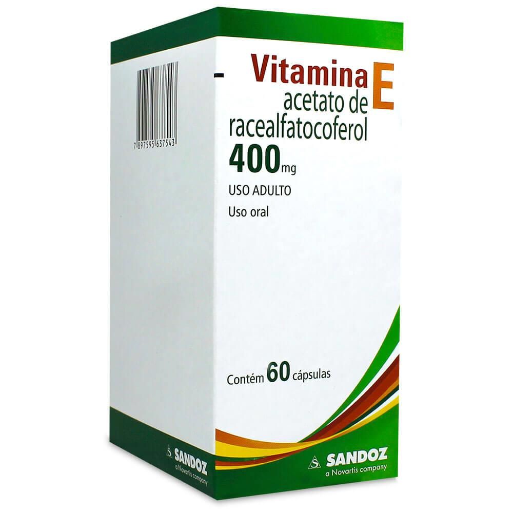VITAMINA E SANDOZ 400MG C/60 CAPS