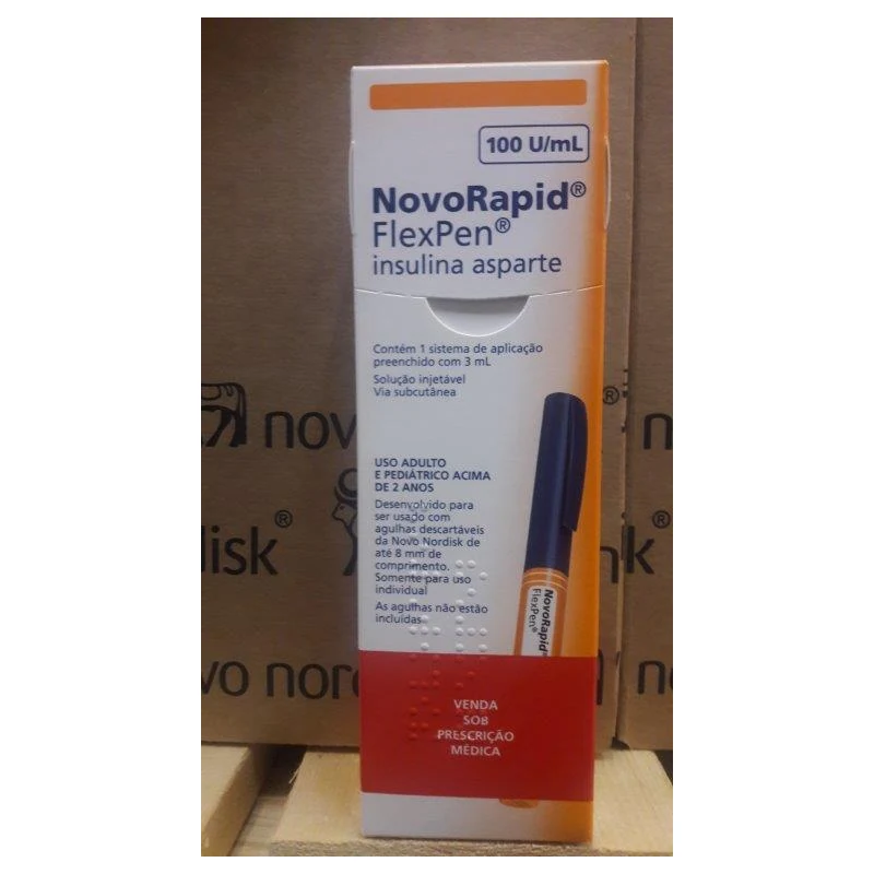 INSU NOVORAPID FLEXPEN CANETA 3ML