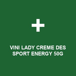 VINI LADY CREME DES SPORT ENERGY 50G