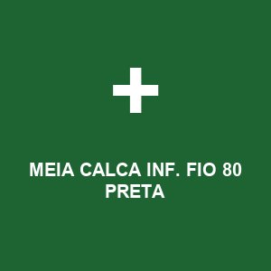 MEIA CALCA INF. FIO 80 PRETA