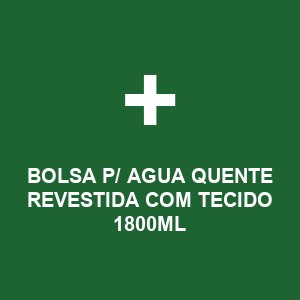 BOLSA P/ AGUA QUENTE REVESTIDA COM TECIDO 1800ML