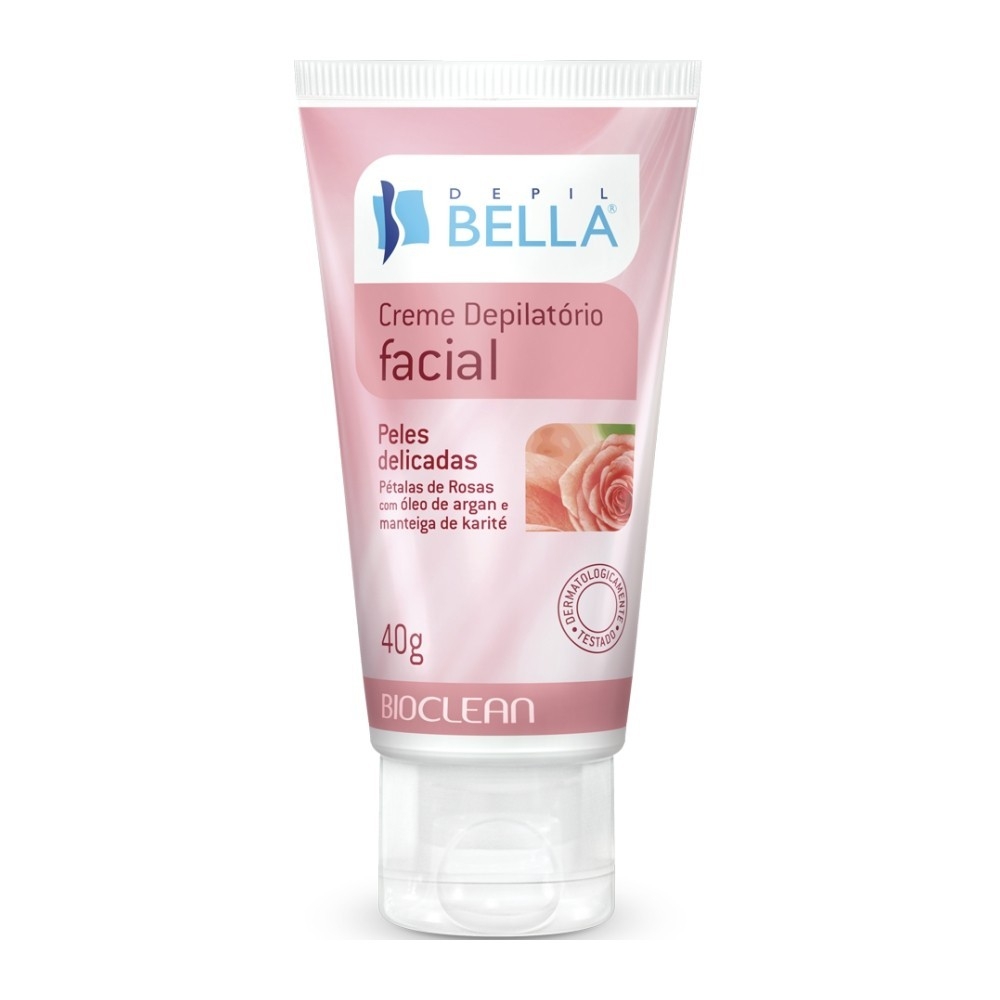 BELLA CREME DEPI FACIAL PET ROSAS 40G