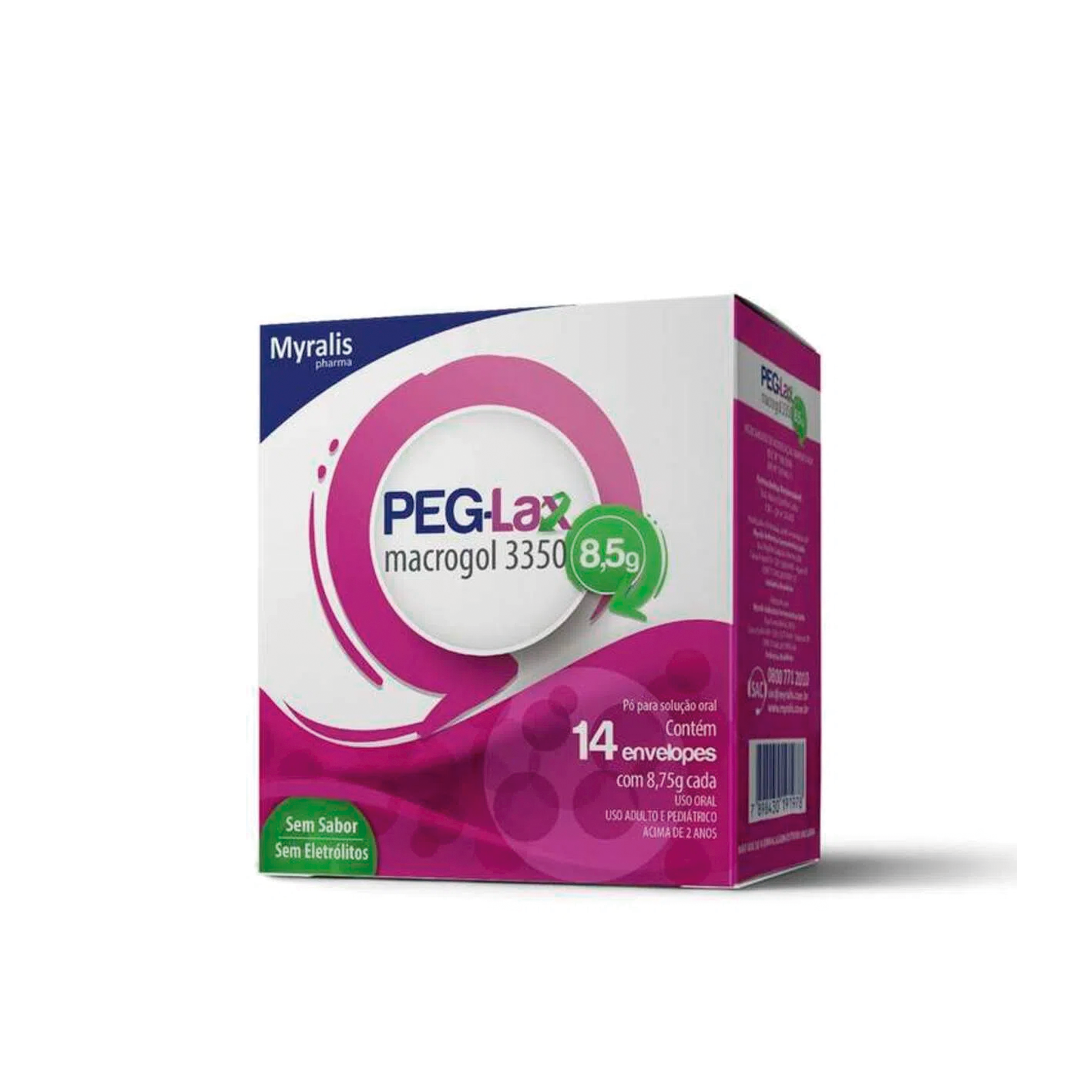 PEG-LAX MACROGOL 8,5G C/ 14 ENV MYRALIS