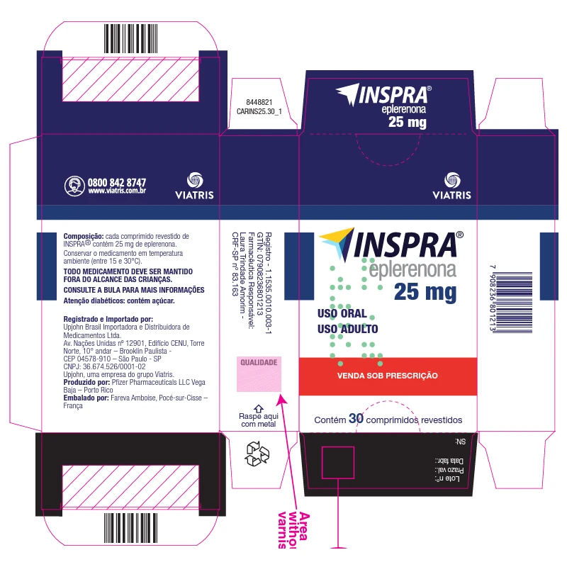 INSPRA 25MG C/30 COMP REV