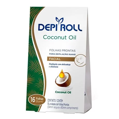 DEPI ROLL FOLHAS FACIAL COCONUT C/8 PARES