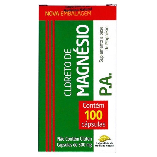 CLORETO DE MAGNESIO P.A 500MG C/100 CAPS