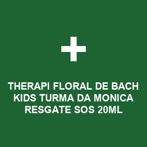 THERAPI FLORAL DE BACH KIDS TURMA DA MONICA RESGATE SOS 20ML