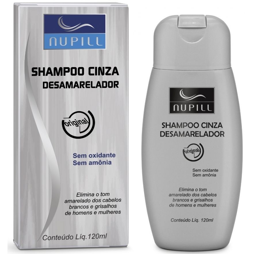 NUPIL SHAMP CINZA DESAMARELADOR 120ML