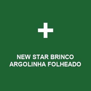 NEW STAR BRINCO ARGOLINHA FOLHEADO
