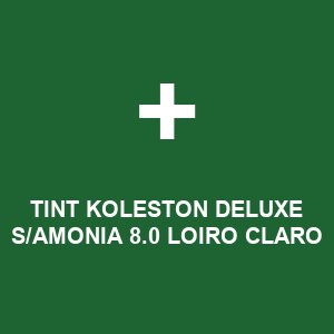 TINT KOLESTON DELUXE S/AMONIA 8.0 LOIRO CLARO