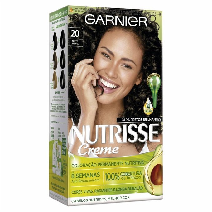 TINT NUTRISSE  KIT 20 PRETO AMORA