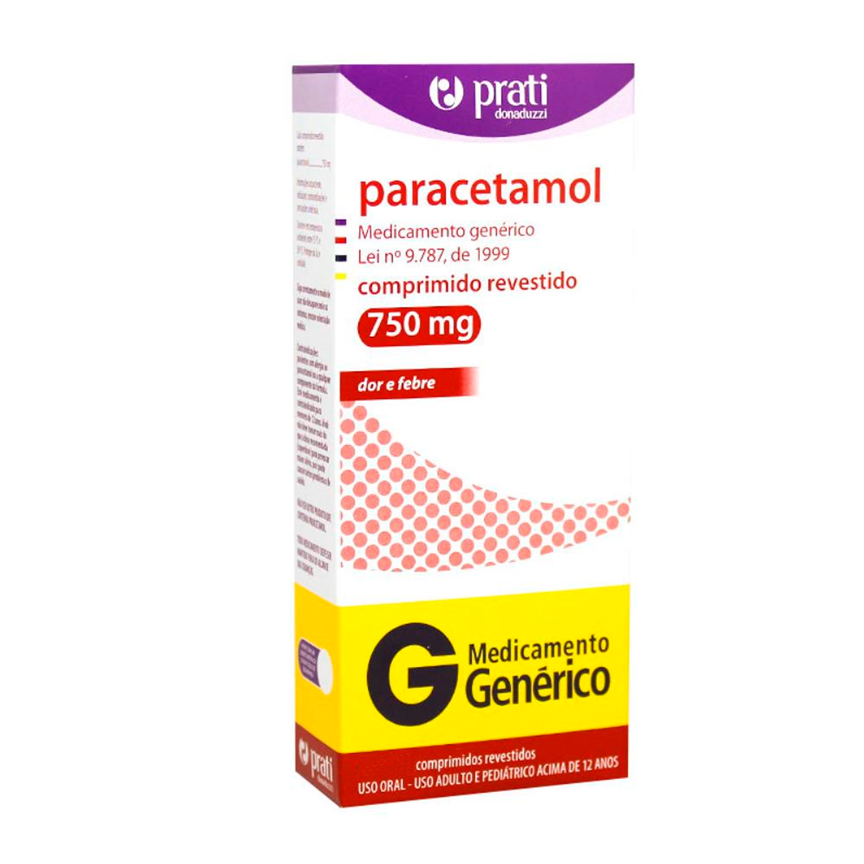 PARACETAMOL GEN PRATI 750MG C/20 COMP