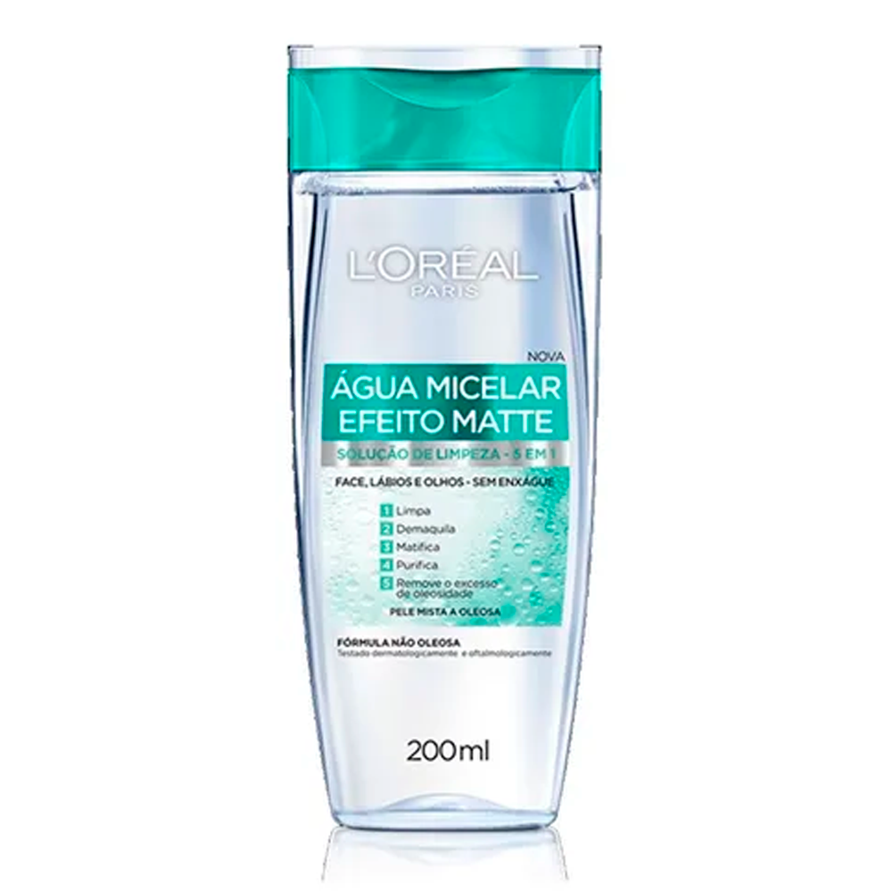 AGUA MICELAR SOL LIMP LOREAL EFEITO MATTE 200ML