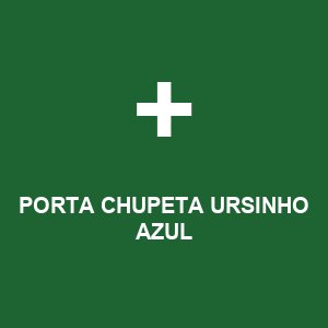 PORTA CHUPETA URSINHO AZUL