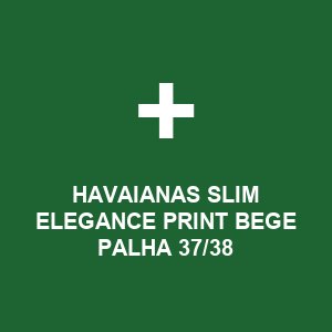 HAVAIANAS SLIM ELEGANCE PRINT BEGE PALHA 37/38