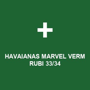 HAVAIANAS MARVEL VERM RUBI 33/34