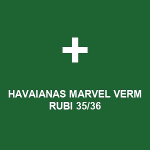 HAVAIANAS MARVEL VERM RUBI 35/36