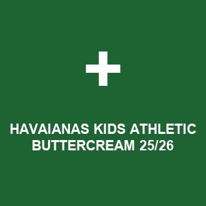 HAVAIANAS KIDS ATHLETIC BUTTERCREAM 25/26