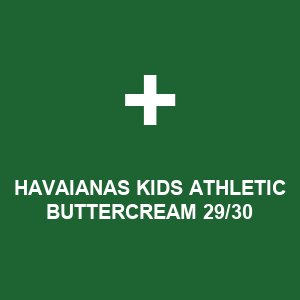 HAVAIANAS KIDS ATHLETIC BUTTERCREAM 29/30