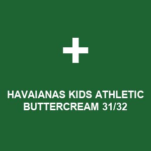 HAVAIANAS KIDS ATHLETIC BUTTERCREAM 31/32
