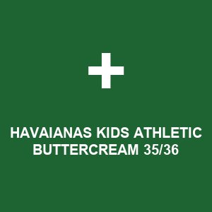 HAVAIANAS KIDS ATHLETIC BUTTERCREAM 35/36