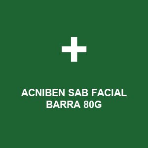 ACNIBEN SAB FACIAL BARRA 80G