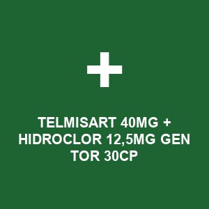 TELMISART 40MG + HIDROCLOR 12,5MG GEN TOR 30CP