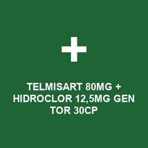 TELMISART 80MG + HIDROCLOR 12,5MG GEN TOR 30CP