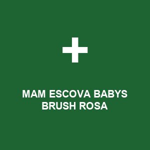 MAM ESCOVA BABYS BRUSH ROSA