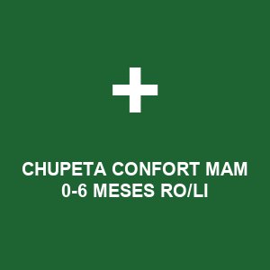 CHUPETA CONFORT MAM 0-6 MESES RO/LI